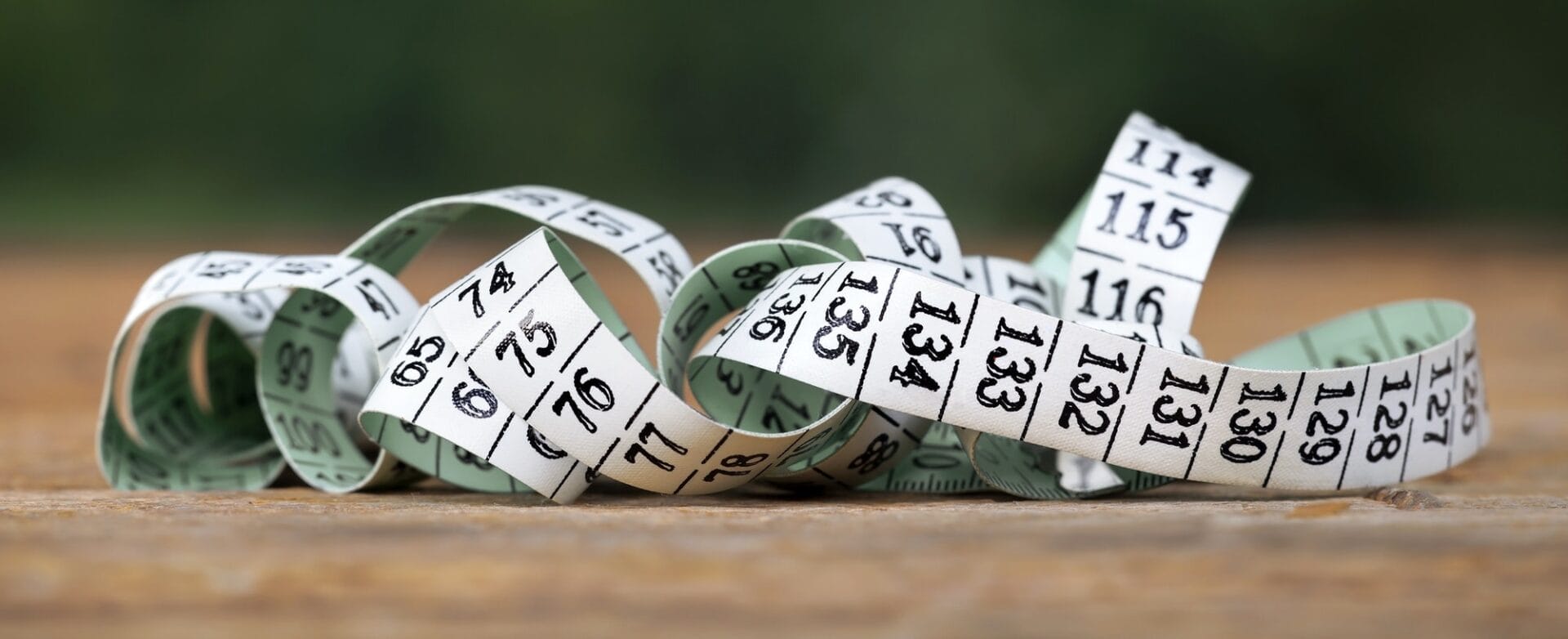 Tape measure with numbers