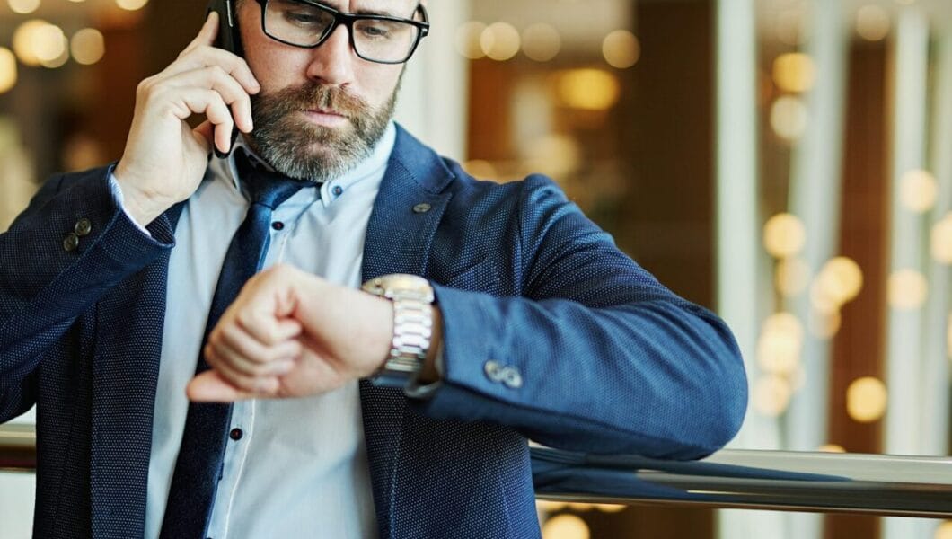Busy businessman