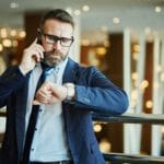 Busy businessman